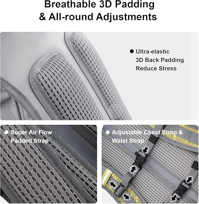 Everfun Hydration Backpack 18L with Water Bladder 2L/3L Hiking Water Backpack Women Men Hydration Pack Insulated Lightweight Day Hydropack with Storage for Hiking, Biking, Running, Festival-StrideForce Fitness