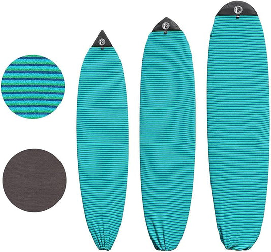 Rokia R Surfboard Sock Cover Quick-Drying Anti-Collision and Durable Surf Sock Cover - Suitable for Protective Bags of Shortboard, Longboard, Fish and HYBRID Board Choose Size & Colors-StrideForce Fitness