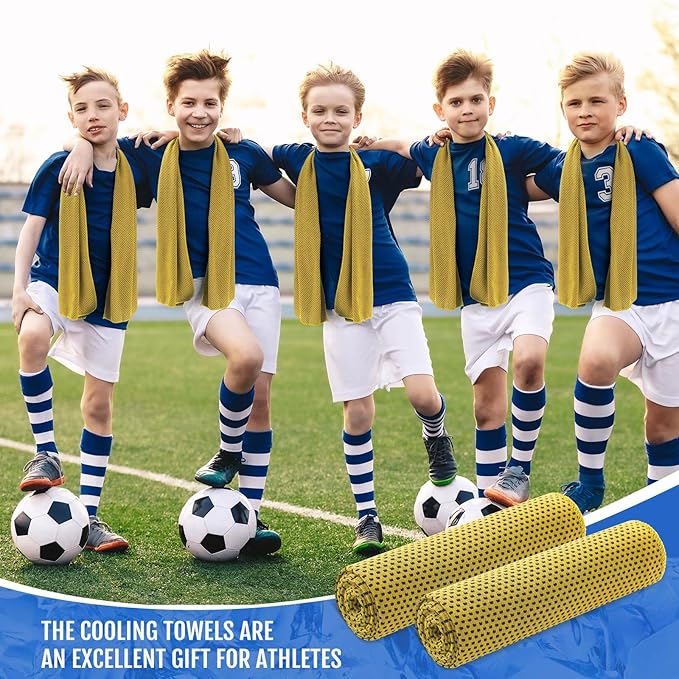 Hosuly 30 Pack Cooling Towels, 40"x12" Ice Breathable Soft Chilly Sweat Rag Microfiber Workout Rags for Gym Cooling Towels for Neck and Face for Yoga Golf Sport Running-StrideForce Fitness