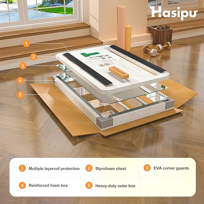 Hasipu 2 Pcs 55''x17'' Home Gym Mirror Large Full Length Wall Mounted Full Body Mirror for Yoga Dance Fitness Exercise Studio Bedroom Garage, Frameless Tempered Glass Workout Mirrors Black Rectangular-StrideForce Fitness