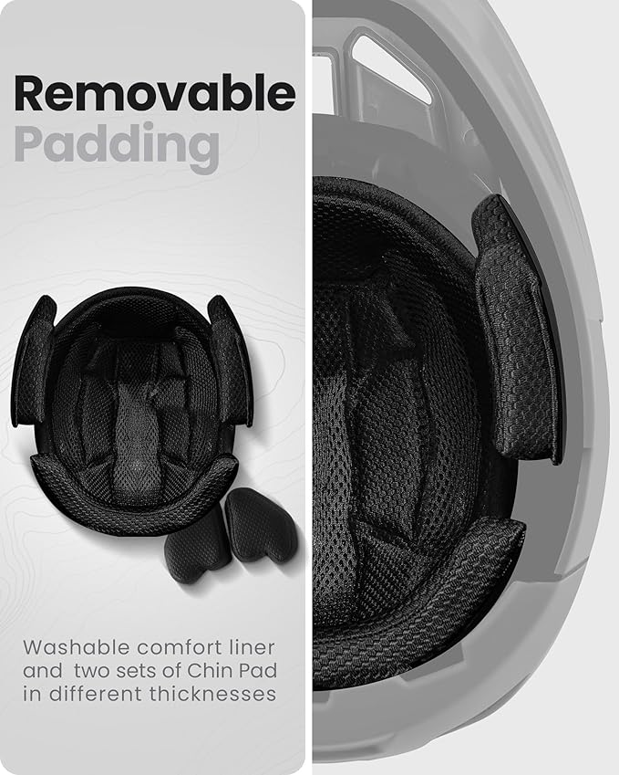 OutdoorMaster MIPS Full Face Mountain Bike Helmet for Men & Women - Two Removable Chin Pad, Ventilation Lightweight - Racing Downhill DH BMX MTB Helmet-StrideForce Fitness