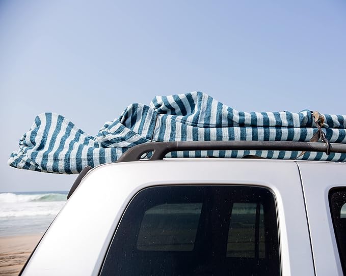 Surf Squared Surfboard Sock Cover and Paddleboard Cover - Lightweight Stretch Protective Surfboard Bag - Surfing Accessories - Shortboard, Longboard, Hybrid, Wakesurf, Standup Paddleboard SUP-StrideForce Fitness