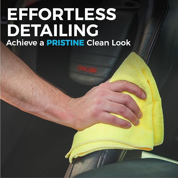 The Rag Company - All-Purpose Microfiber Terry Cleaning Towels - Commercial Grade, Highly Absorbent, Lint-Free, Streak-Free, Kitchens, Bathrooms, Offices, 300gsm, 16in x 16in, Grey (12-Pack)-StrideForce Fitness