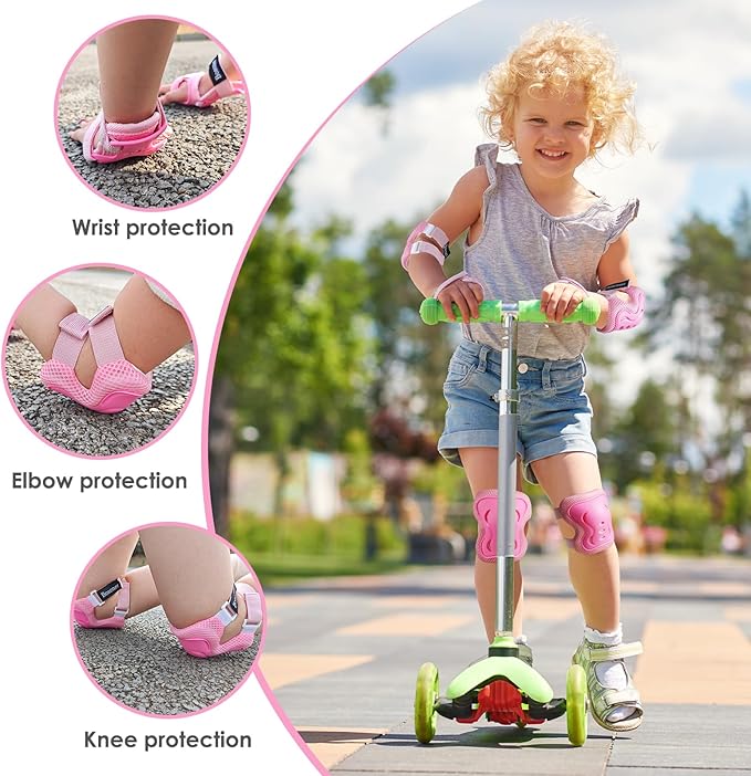 BOSONER Kids/Youth Knee Pad Elbow Pads Guards Protective Gear Set for Roller Skates Cycling BMX Bike Skateboard Inline Skatings Scooter Riding Sports-StrideForce Fitness