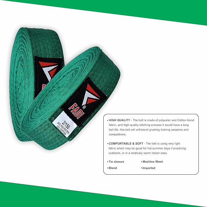 Martial Arts Belt for Karate, Judo, Aikido and Taekwondo - Durable Cotton-Polyester Blend for Adults and Kids-StrideForce Fitness