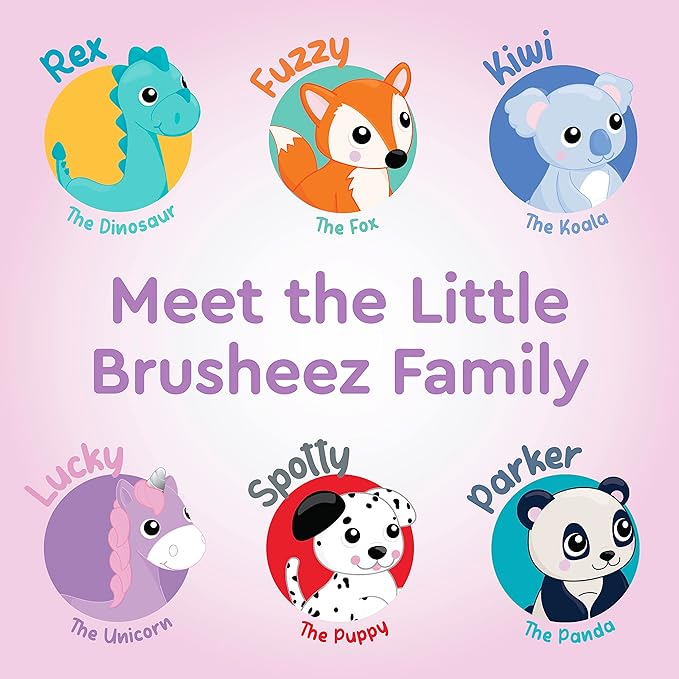 Brusheez Little Toddlers’ Sonic Toothbrush - Safe & Gentle Toothbrush for Ages 1-3 with Built-in, Light-Up 2-Minute Timer, Extra Brush Head, & Storage Base for First-Time Brushers (Lucky The Unicorn)