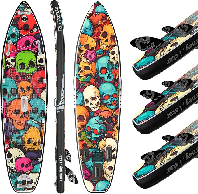 Novelty 11'6" x 35" Extra Wide SUP for Enhanced Stability - Inflatable Stand Up Paddle Board - Premium Paddle Board Kit for Adults & Youth - All Skill Levels - Includes SUP Accessories-StrideForce Fitness