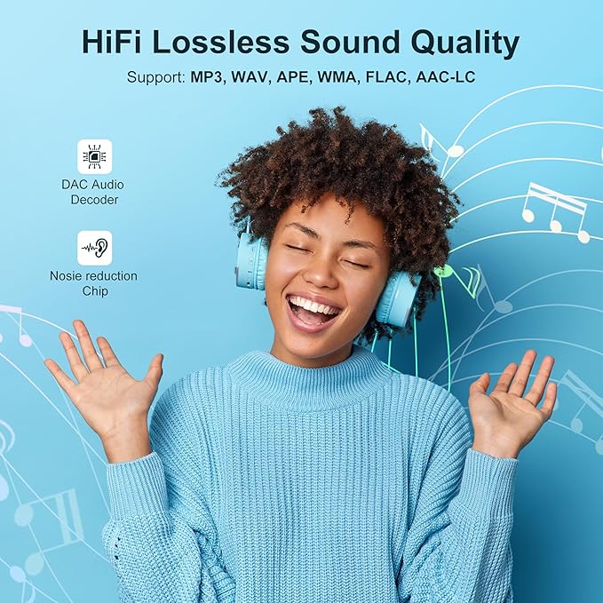 64GB Mp3 Player with Bluetooth 5.3 Blue, SWOFY M4 Music Player with 2.4" Touch Screen, HD Speaker FM Radio, Recording Support up 128GB-StrideForce Fitness