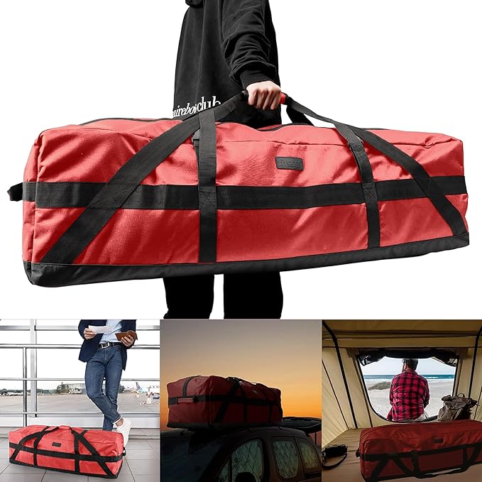 Fitdom 106L 45" Heavy Duty Extra Large Duffle with Upgrade Zipper, Durable & Water Resistant. Perfect as Camping Travel Storage Tent Storage Sports Equipment Bag For Coaches & More-StrideForce Fitness