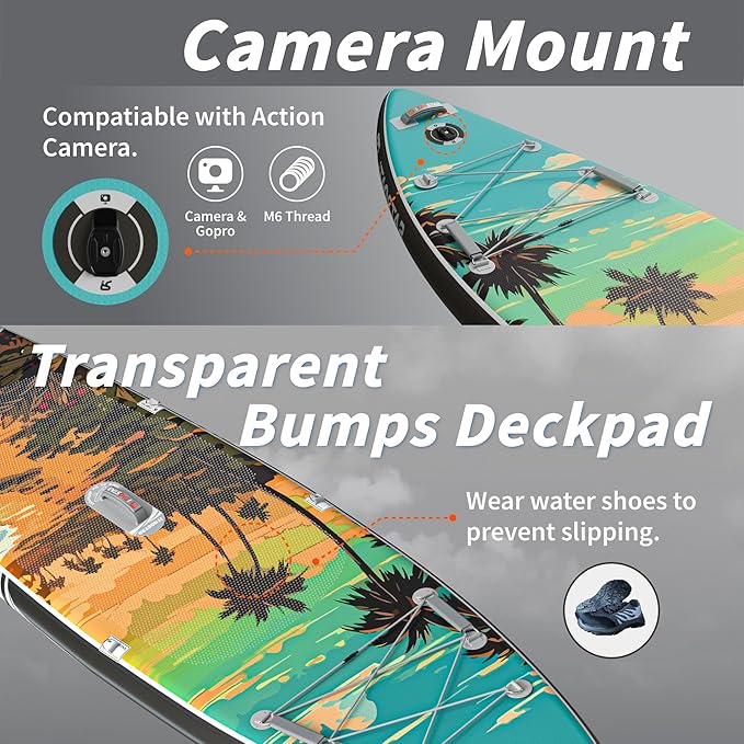 Novelty 11'6" x 35" Extra Wide SUP for Enhanced Stability - Inflatable Stand Up Paddle Board - Premium Paddle Board Kit for Adults & Youth - All Skill Levels - Includes SUP Accessories-StrideForce Fitness