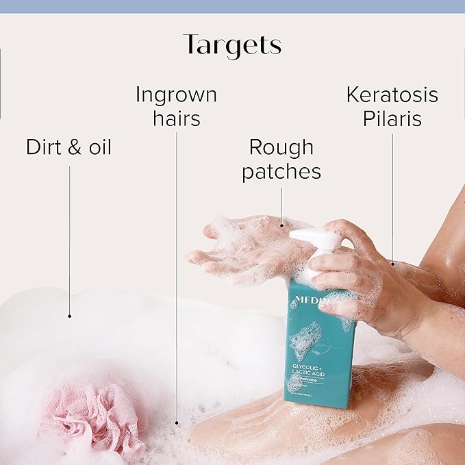 Medix 5.5 Anti Aging Skin Care 3PC Set | Vitamin C Body Cream + Exfoliating AHA Glycolic Acid Foaming Face & Body Wash + Vitamin F Booster Serum, Wash + Treat + Hydrate Skincare Set-StrideForce Fitness