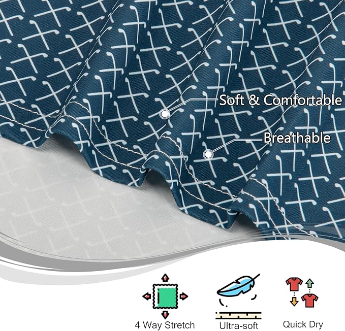 TAPULCO Mens Quick Dry Polo Shirts Camouflage Pattern Performance Athletic Lightweight Breathable Casual Golf Tshirts-StrideForce Fitness