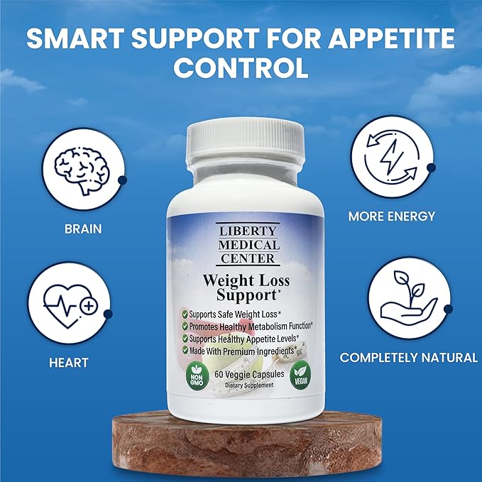 Doctor Recommended Healthy Weight Loss Supplement | Appetite Suppressant for Weight Loss | Fat Burner for Women and Men | Vegan, Non-GMO, Gluten Free | Metabolism Booster | 60 Count (30-Day Supply)-StrideForce Fitness