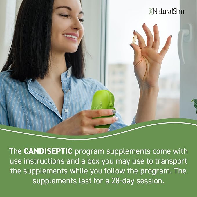 NaturalSlim Candida Cleanse Support Supplements Bundle - Candiseptic Kit Anti Overgrowth, Gut & Colon Cleansing Capsules - Formulated by Frank Suarez (2 Pack)-StrideForce Fitness