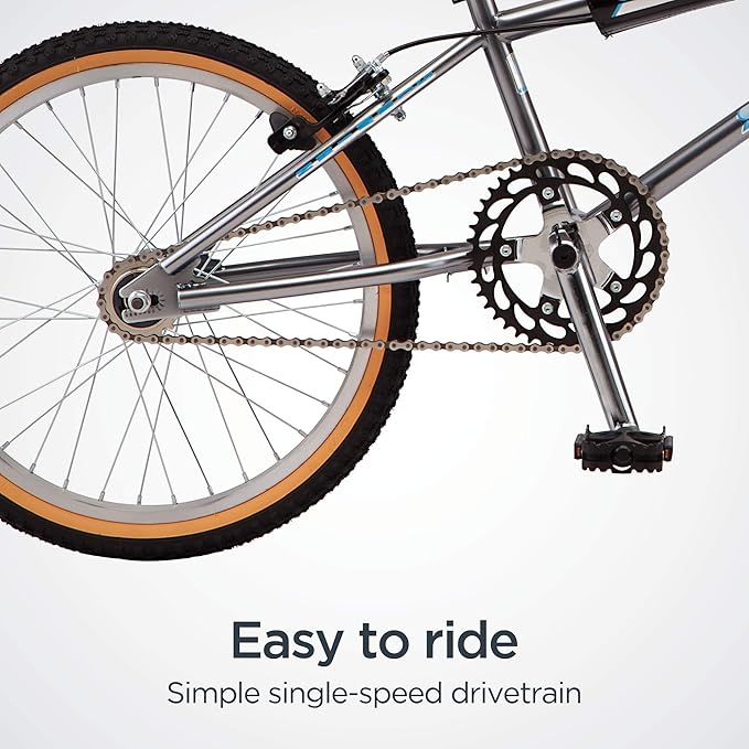 Schwinn Sting Pro and Predator Team BMX Bike for Kids/Youth, Retro Design, Single-Speed, Hi-Ten Steel Frame, 20 or 24-Inch Wheels, Multiple Colors-StrideForce Fitness