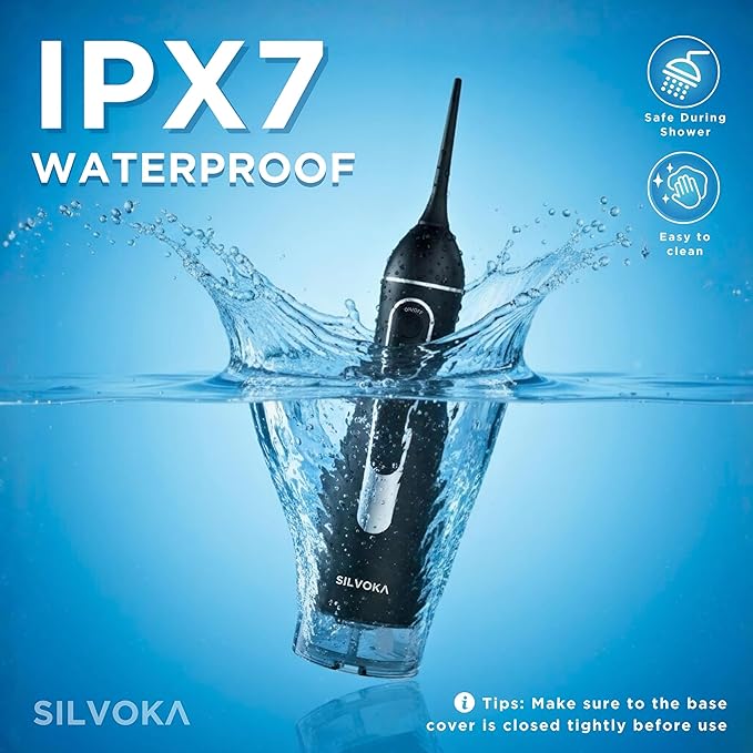 Water Flosser for Teeth, Cordless Oral Irrigator, Portable Dental Flosser with 300ML Tank, 4 Cleaning Modes, IPX7 Waterproof, Rechargeable Water Floss Pick for Braces, Gum Care & Travel