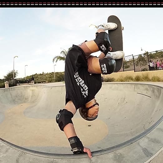 187 Killer Pads Six Pack Pad Set, Elbow Pads, Knee Pads, and Wrist Guards - Ideal for Skateboarding, Roller Skating, and Inline Skating-StrideForce Fitness