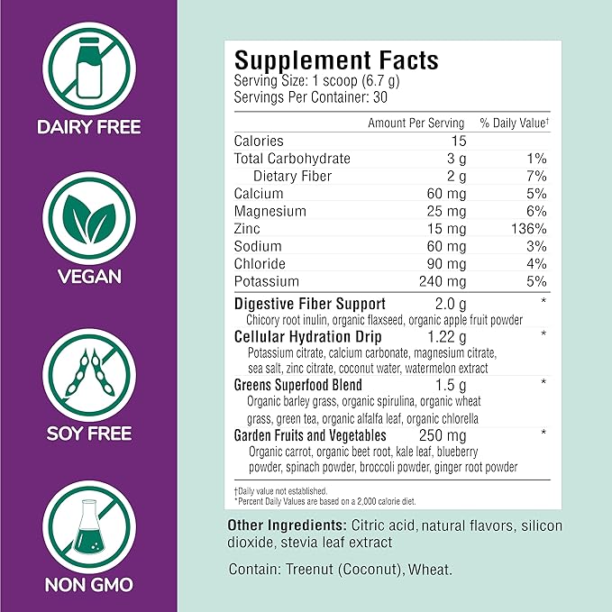 COUNTRY FARMS Refreshers, Super Greens and Electrolytes, Essential Minerals and Superfoods, Hydration Support, Promotes Natural Energy, with Fiber, Passion Fruit, 30 Servings-StrideForce Fitness