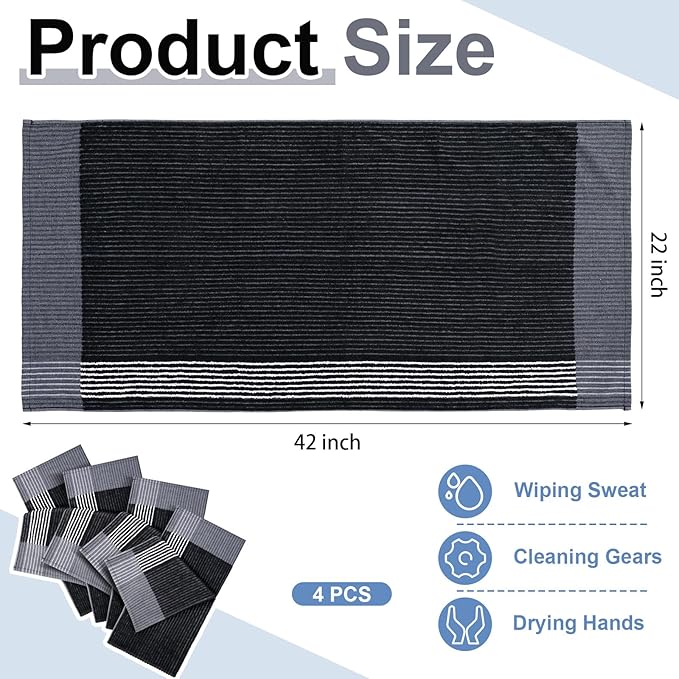 Mixweer Caddy Golf Towel 22" x 42" Large Caddy Towel Camping Sport Towels Cotton Soft Towels for Man Golf Lovers-StrideForce Fitness