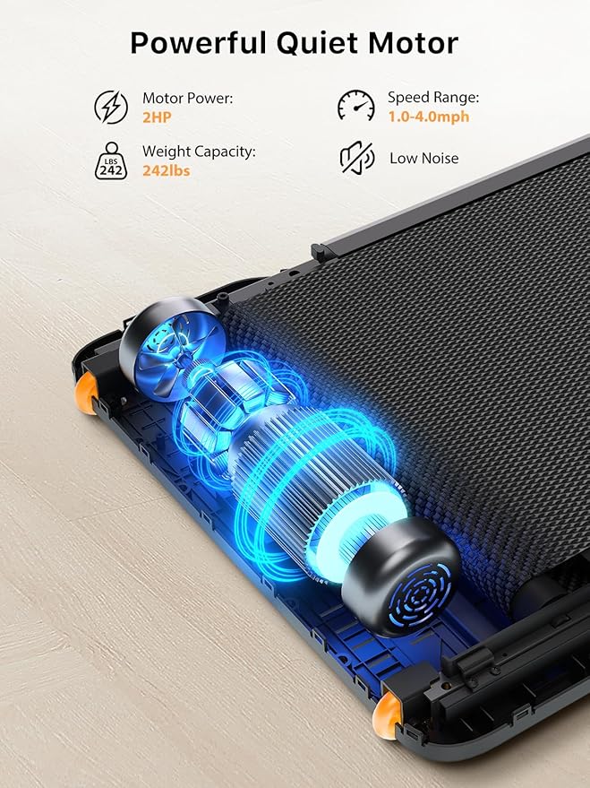 WALKINGPAD Foldable Walking Pad Treadmill for Home Office, Under Desk Treadmill with Adaptive Speed Control, Compact Design for Small Spaces, No Assembly Needed-StrideForce Fitness