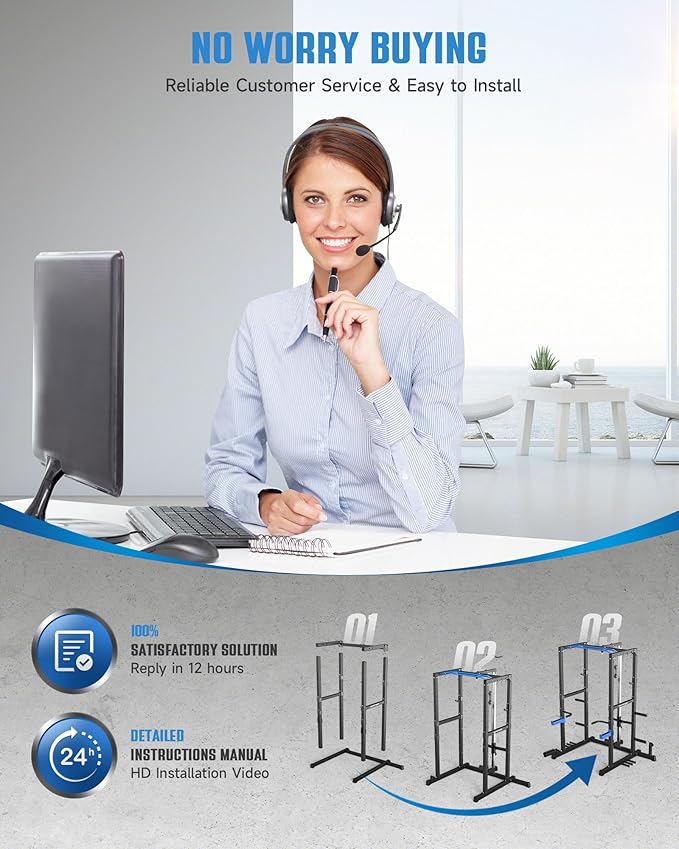 Sportsroyals Power Cage,1600lbs Multi-Function Power Rack with Adjustable Cable Crossover System and More Training Attachment, Weight Cage for Home Gym-StrideForce Fitness