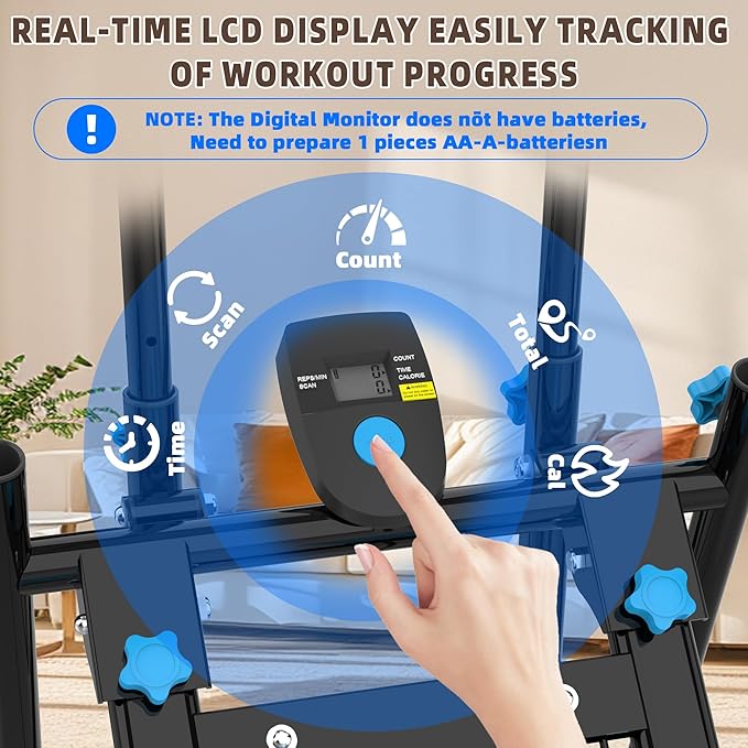 Stair Stepper for Home Gym, Vertical Stair Climber Cardio Exercise Machine for Full-Body Workout,Steppers for Exercise at Home Adjustable Handlebar & Pedals with 330LBS Loading Capacity-StrideForce Fitness