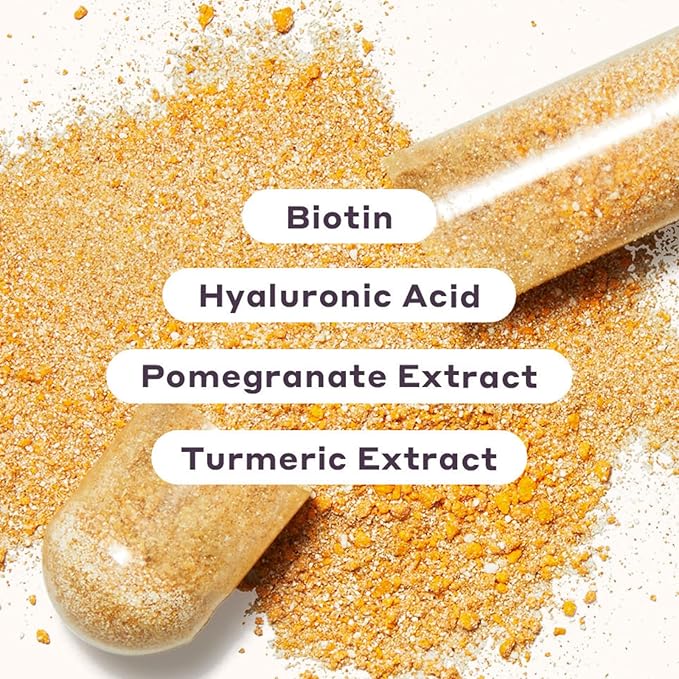 Womaness Active Glow Hair Skin and Nails Vitamins - Biotin, Longvida Curcumin & Hyaluronic Acid Supplements for Joint Health, Dry Skin & Thinning Hair (30 Capsules)-StrideForce Fitness