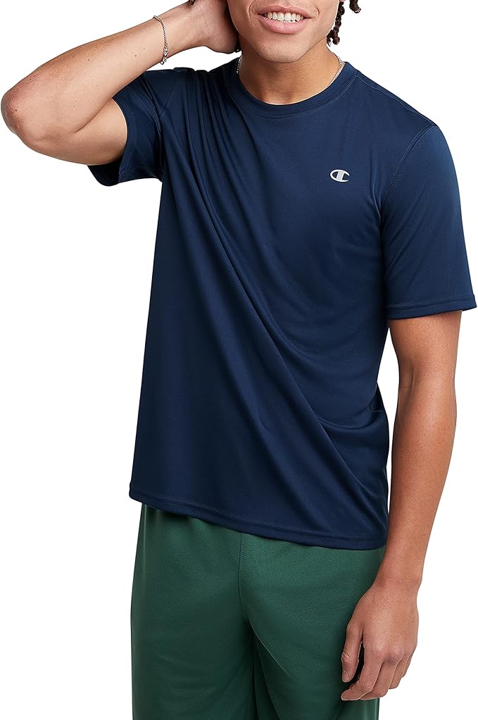 Champion Men's T-shirt, Sport Tee, Moisture Wicking, Anti Odor, Athletic T-shirt for Men (Reg. Or Big & Tall)-StrideForce Fitness