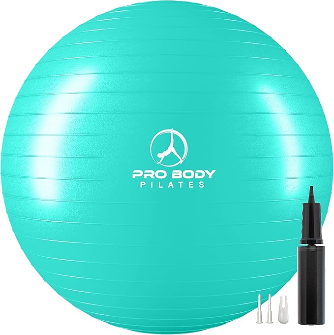 ProBody Pilates Yoga Ball - Fresh Colors Exercise Ball for Stability, Pregnancy, Workout & Physical Therapy-StrideForce Fitness