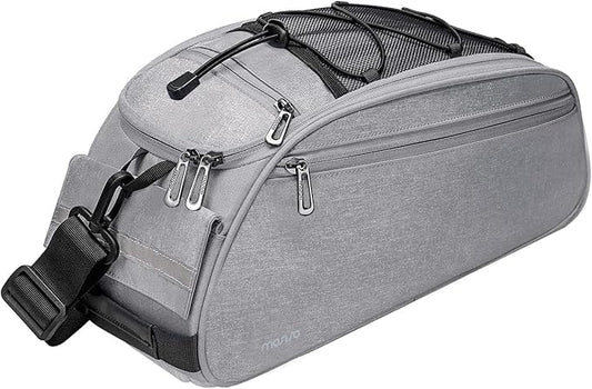 MOSISO Bike Rack Bag, Waterproof Bicycle Trunk Pannier Rear Seat Pouch Cycling Bike Carrier Backseat Storage Luggage Saddle Shoulder Bag-StrideForce Fitness