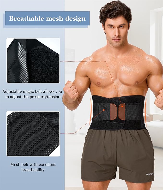 TAILONG Neoprene Waist Trimmer Ab Belt for Men Waist Trainer for Women Corset Slimming Body Shaper Workout Sauna Sweat Band-StrideForce Fitness