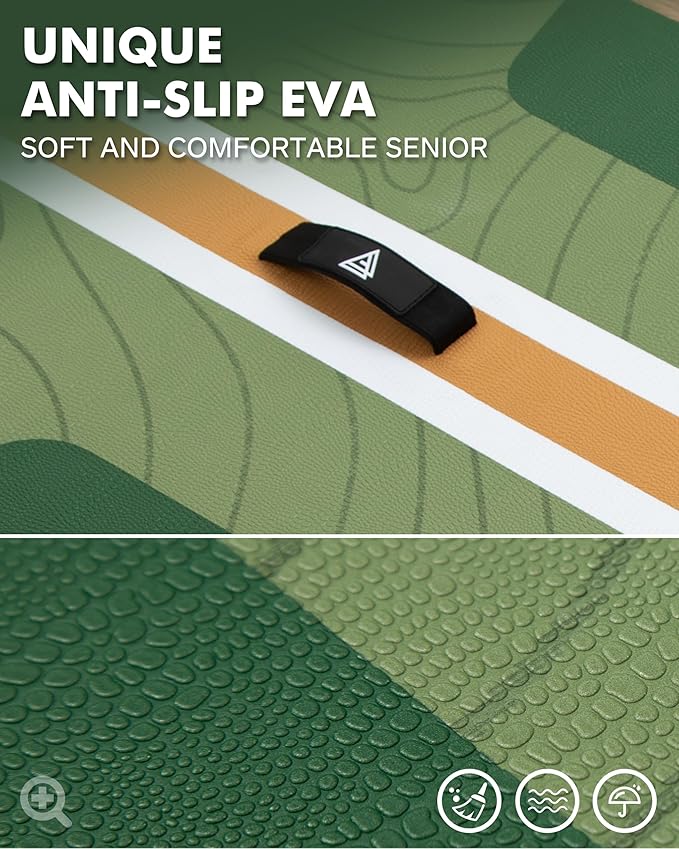 11'6"x35" Inflatable Paddle Board, 450lbs Extra Wide Stand Up Sup Board for Adults, Blow Up Paddleboard Kayak Non-Slip Stable Deck Boat for Yoga Fishing Surf-StrideForce Fitness