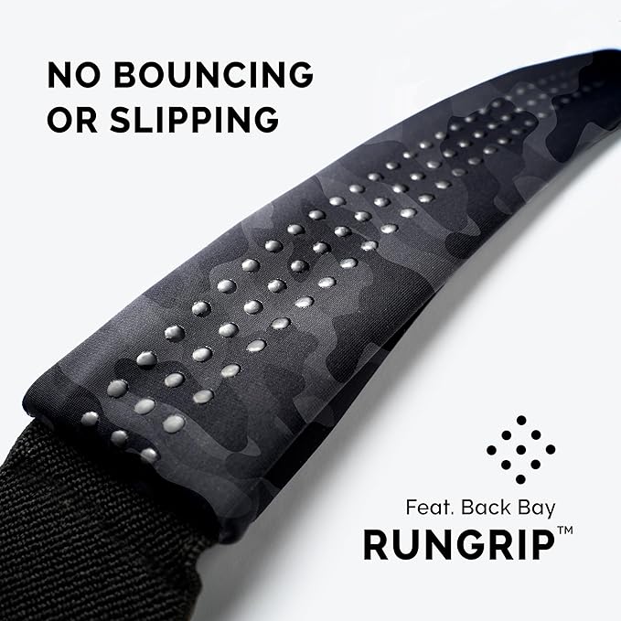 Back Bay Slim Running Belt for Women & Men [Fits ALL Phones], Runners Fanny Pack for Men, Money Belt, Running Gear Gift, Waist Bag Workout Gear, iPhone Runner's Phone Holder Waist Pack-StrideForce Fitness