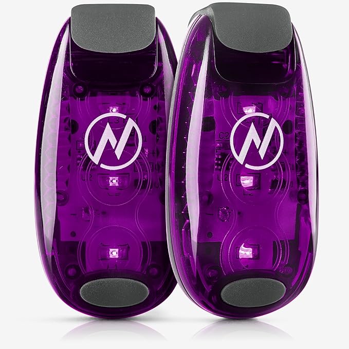 LED Safety Light (2 Pack) - Clip On Strobe/Running Lights for Runners, Dog, Bike, Walking, Boat, Kayak, Stroller and More - High Visibility Accessories for Your Reflective Gear, Bicycle-StrideForce Fitness