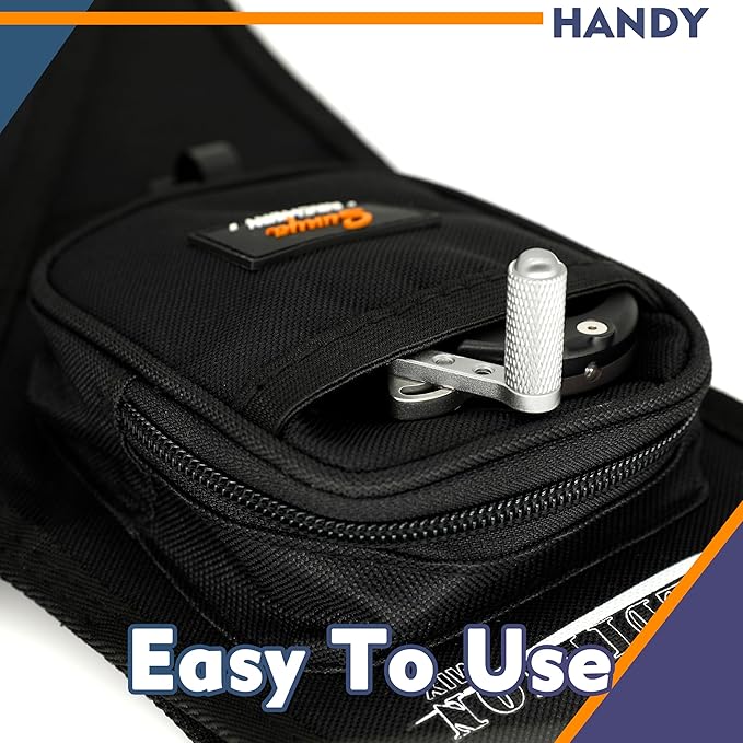 SUNYA Archery Hip Quiver for Arrows. Includes 3 Tubes Arrow Holder, Accessories Pockets and Waist Belt. Fit for Compound and Recurve Bow Practice.-StrideForce Fitness