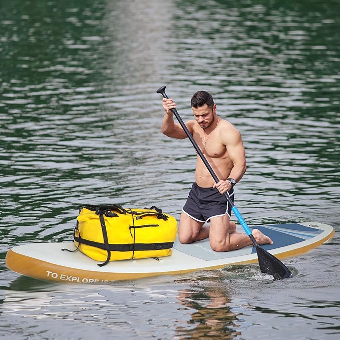 Haimont Large Waterproof Duffel Backpack Roll-Top Heavy Duty Dry Duffle Bag for Boating, Travel, Motorcycle, Kayaking, Camping, 60L-StrideForce Fitness