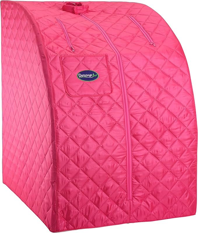 Durasage Portable Steam Sauna for Home Use – Foldable Full Body Personal Spa Tent with 800W Steam Generator, 60-Min Timer, Chair Included, Lightweight Design-StrideForce Fitness