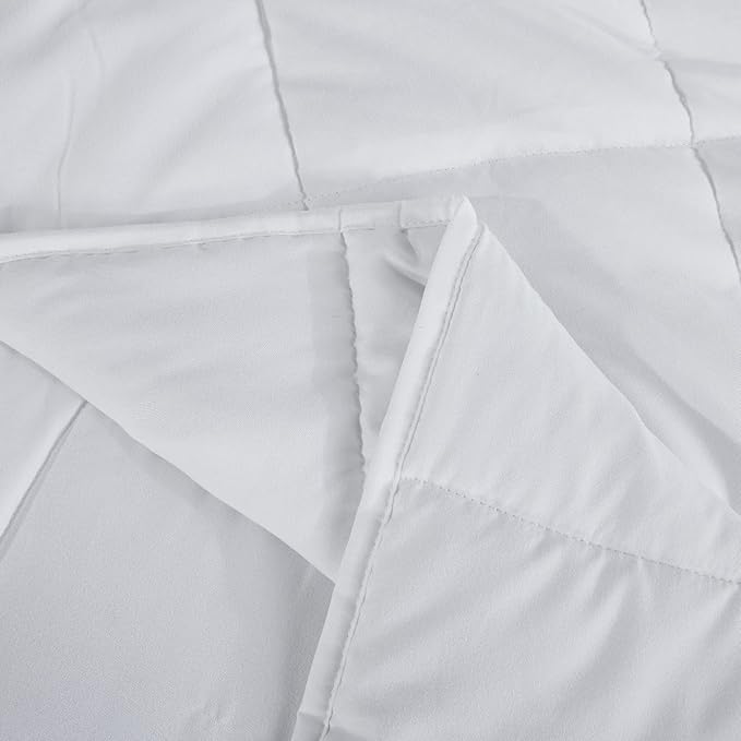 L'AGRATY Weighted Blanket - 60"x80" 15lbs Cooling Breathable Heavy Blanket Microfiber Material with Glass Beads for Adult All-Season Summer Fall Winter Soft Thick Comfort-StrideForce Fitness