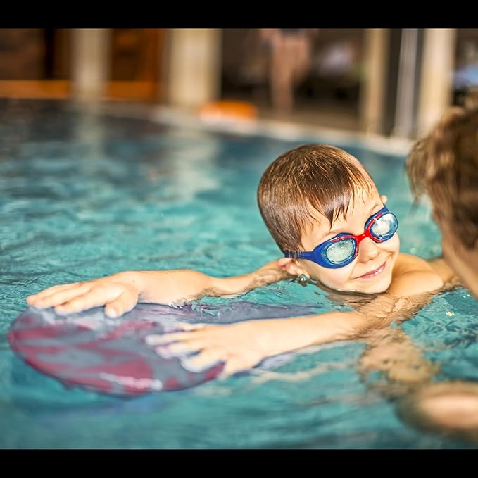 Junior Kickboard Buoy for Youth Children & Toddlers Swimming Aid & Exercise Training Board for Kids to Learn to Swim with Kick Boards in Pool BPA Free-StrideForce Fitness