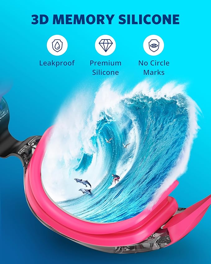 Aegend Swim Goggles, Swimming Goggles No Leaking Full Protection Adult Men Women Youth-StrideForce Fitness