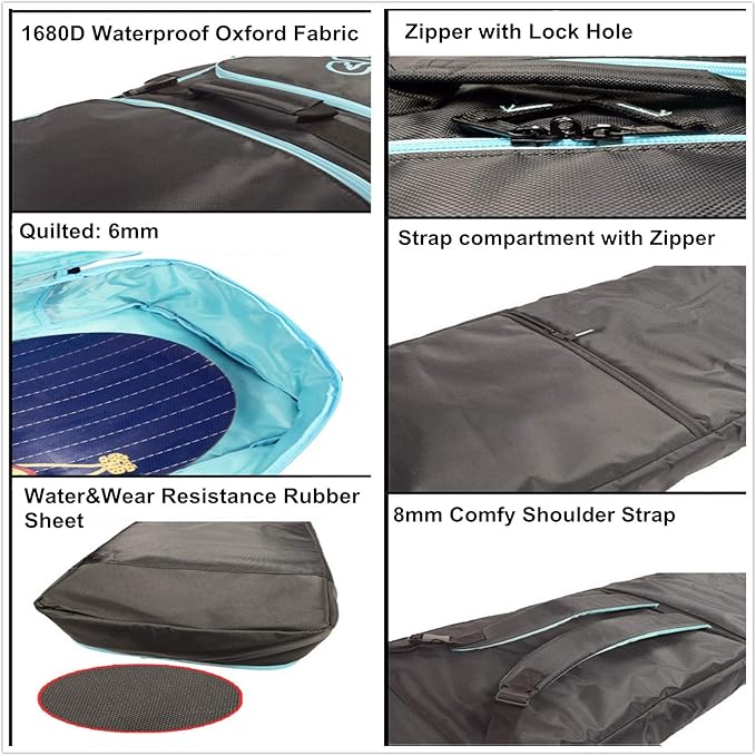 UNISTRENGH Fully Padded Snowboard Bag Waterproof Snow Sports Ski Boots&Helmet Equipment Bags-StrideForce Fitness