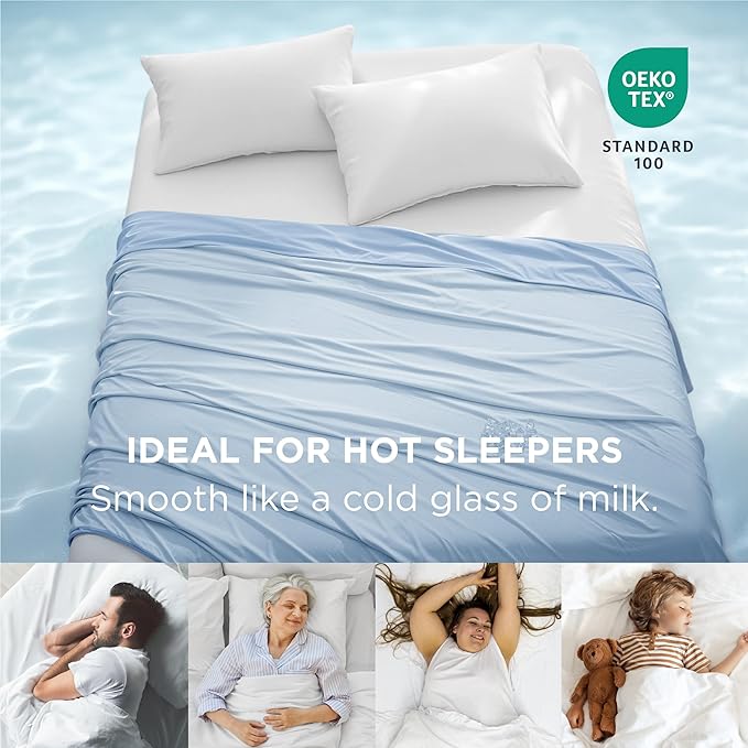 Bedsure Summer Cooling Blanket King Size for Hot Sleepers with Sports Mesh Design, Arc-Chill Q-Max 0.4 Lightweight Breathable Ice Cold Blanket for Night Sweats, 108 x 90 Inches, Mesh Blue-StrideForce Fitness