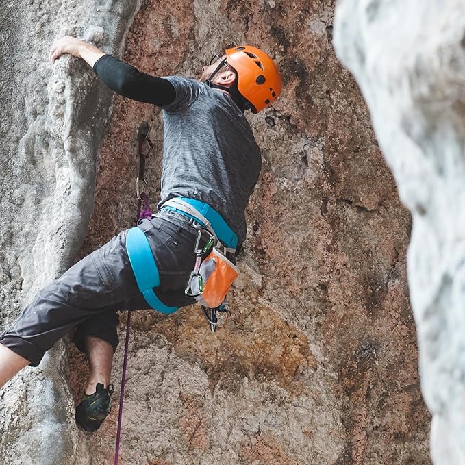 SEPEAK UIAA 30kN Climbing Carabiner Clips, Professional Heavy Duty Twist Locking Carabiners for Climbing,Mountaineering, Rappelling, Camping, Hiking, Swings, Large D Ring Hooks-StrideForce Fitness