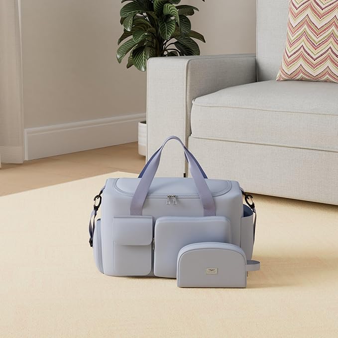 FIORETTO Women's Gym Duffle Bag with Shoes Compartment, 37L Capacity, Ideal for Travel, Gym, Sports, Duffel, Weekender-StrideForce Fitness