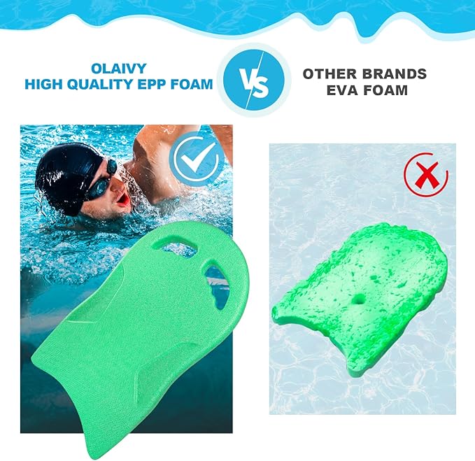 Swimming Kickboard, Lightweight and High Buoyancy Swim Training Board for Swimmers, Durable EPP Material, Ideal for Pool Exercise and Swimming Lessons-StrideForce Fitness
