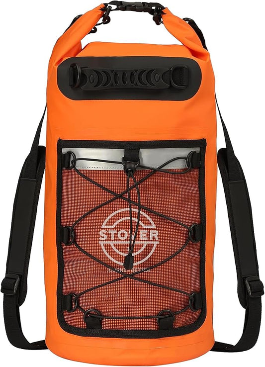 STOVER 5/10/25/30/40/55L Waterproof Backpack- Floating Dry Bag for Kayaking, Travel, Beach, Hiking, & Camping, Men/Women-StrideForce Fitness
