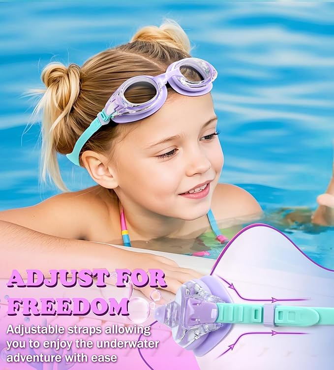 Aegend 2 Pack Kids Goggles, Swimming Goggles for Kids Age 4-16 Boys and Girls Youth, Anti-Fog Waterproof Anti-UV Pool Goggles-StrideForce Fitness