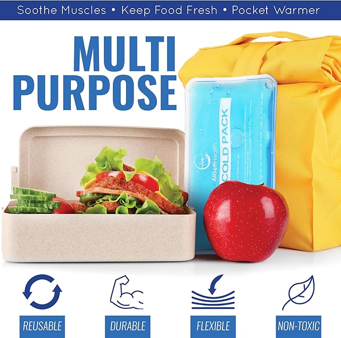 Reusable Hot and Cold Gel Ice Packs for Injuries - Gel Cold Packs for Injuries - Multiple Shapes and Sizes 7 Variety Pack-StrideForce Fitness