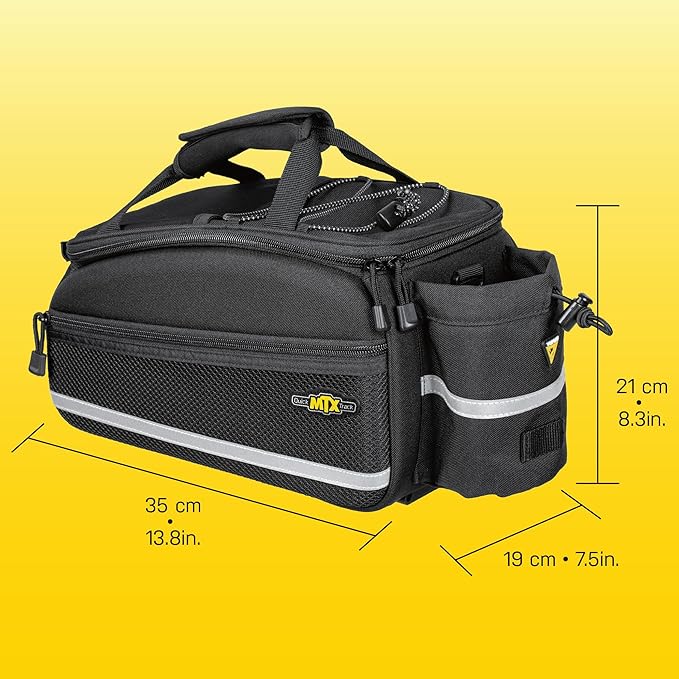 Topeak MTX TrunkBag - Rear Bicycle Bag - Spacious Storage and Easy Mounting-StrideForce Fitness