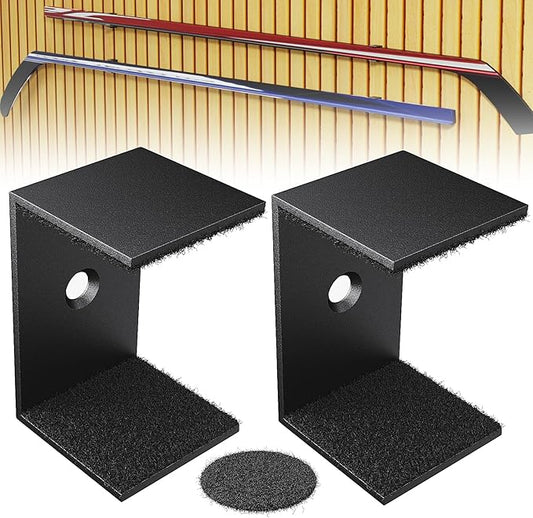 Hockey Stick Display Holder Wall Mount, Hockey Stick Storage Rack, Ice Hockey Stick Hangers for Hockey Room Decor Boys, Supports Vertical、Diagonal、Horizontal Display- Black-StrideForce Fitness